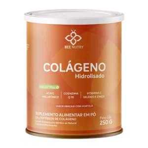 Colágeno Hidrolisado 250g - Sabor Abacaxi com Hortelã